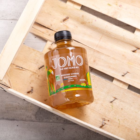 Thé vert glacé menthe, citron, gingembre Bio