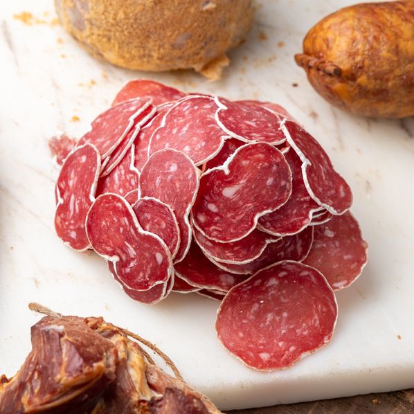 Saucisson sec à la coupe Finess