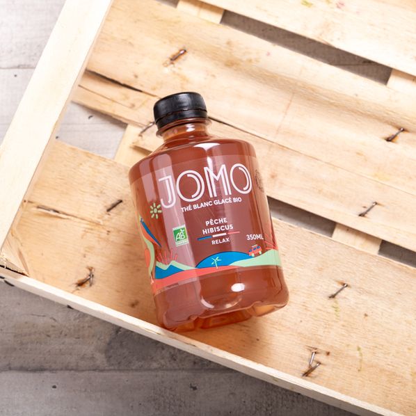 Thé blanc glacé pêche, hibiscus Bio